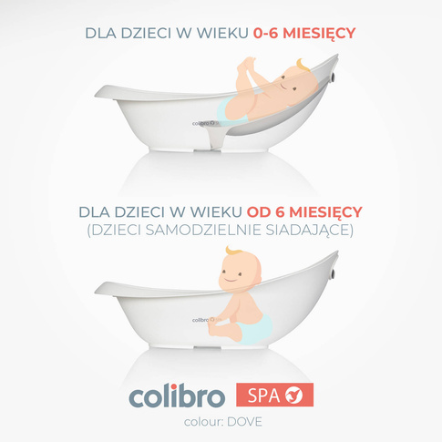 wanienka dla dziecka ze stojakiem SPA 2w1 DOVE