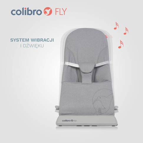 Leżaczek bujaczek ergonomiczny Colibro FLY DOVE