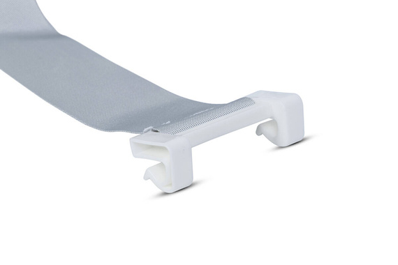 Wanienka dziecięca SPACE z leżaczkiem - składana silikonowa z termometrem Cloudy Blue