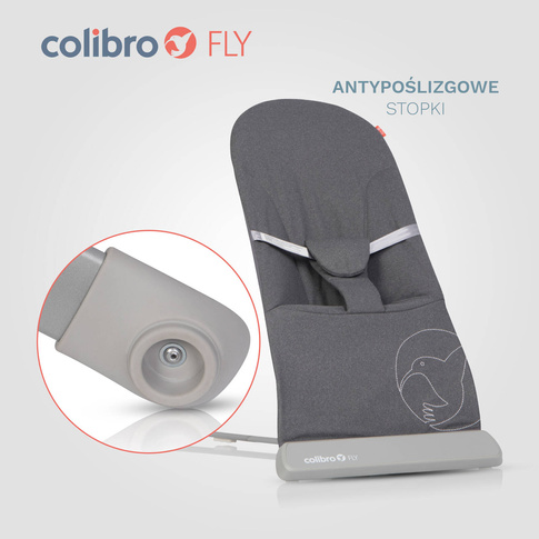 Leżaczek bujaczek ergonomiczny Colibro FLY ONYX