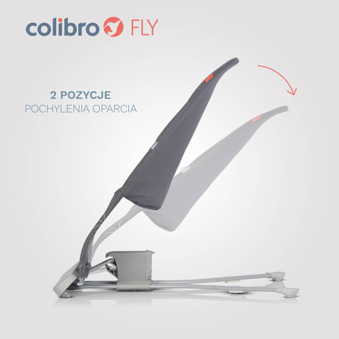 Leżaczek bujaczek ergonomiczny Colibro FLY ONYX