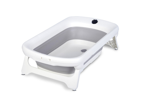 Wanienka dla dziecka składana COLIBRO SPACE 2w1 z leżaczkiem kąpielowym silikonowa z termometrem