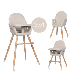Krzesełko do karmienia 3w1 Scandi ALMOND