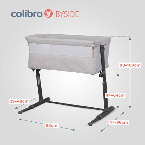 Łóżeczko dostawne dla dzieci COLIBRO Byside Cloud