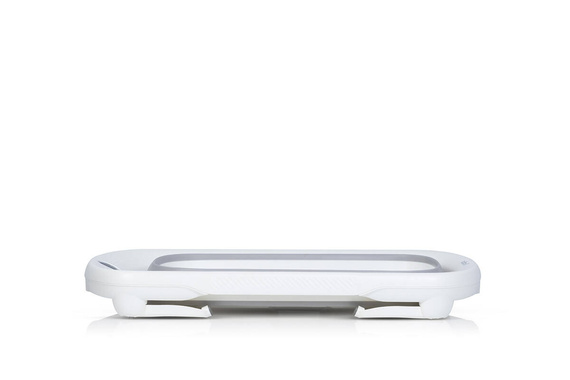 Wanienka dziecięca SPACE z leżaczkiem - składana silikonowa z termometrem Cloudy Blue