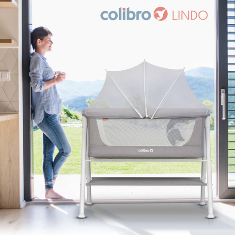 Łóżeczko dziecięce z materacem COLIBRO LINDO Dove