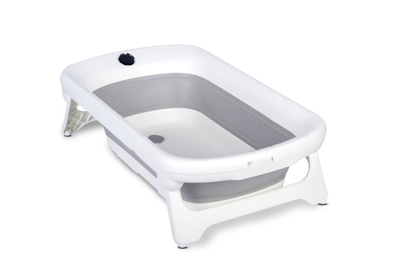 Wanienka dla dziecka składana COLIBRO SPACE 2w1 z leżaczkiem kąpielowym silikonowa z termometrem