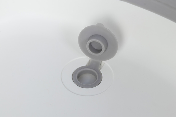 Wanienka dla dziecka składana COLIBRO SPACE 2w1 z leżaczkiem kąpielowym silikonowa z termometrem