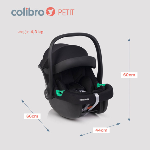 Fotelik samochodowy PETIT Onyx z homologacją R129