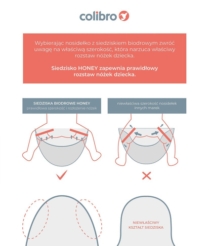 Nosidełko dla dziecka Colibro Honey Dove
