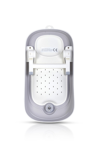 Leżaczek kąpielowy składany silikonowy COLIBRO RELAX z regulacją wysokości i termometrem