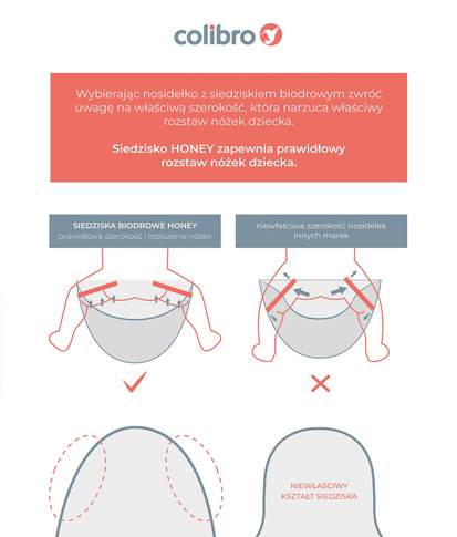 Nosidełko dla dziecka Colibro Honey Sweet Pink