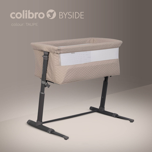 Łóżeczko dostawne dla dzieci COLIBRO Byside Taupe