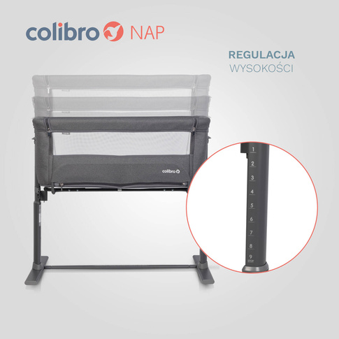 Łóżeczko dostawne dla dzieci COLIBRO NAP Onyx