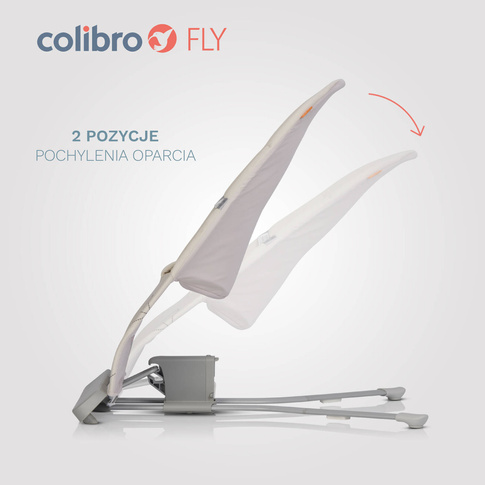 Leżaczek bujaczek ergonomiczny Colibro FLY ALMOND