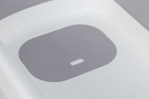 Wanienka dla dziecka składana COLIBRO SPACE 2w1 z leżaczkiem kąpielowym silikonowa z termometrem