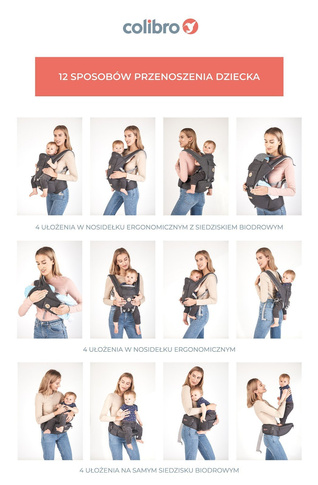 Nosidełko dla dziecka Colibro Honey Onyx