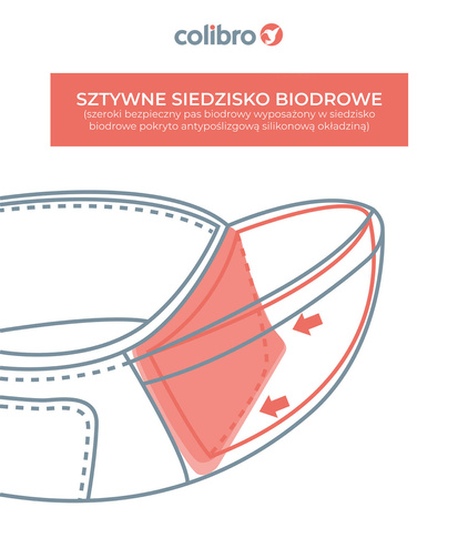 Nosidełko dla dziecka Colibro Honey Sweet Pink