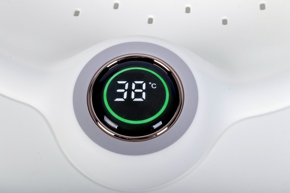 Leżaczek kąpielowy składany silikonowy COLIBRO RELAX z regulacją wysokości i termometrem