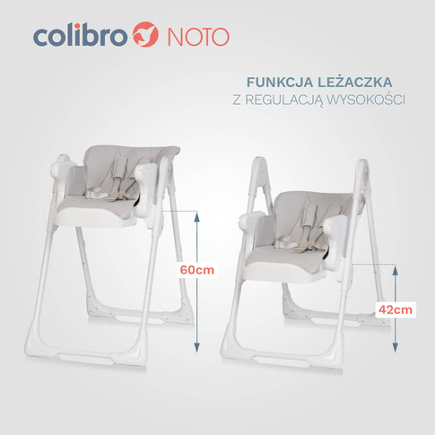 Krzesełko do karmienia 2w1 Noto DOVE