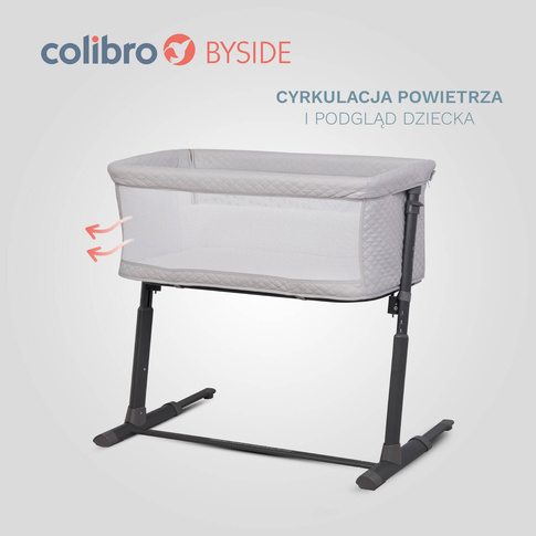 Łóżeczko dostawne dla dzieci COLIBRO Byside Cloud