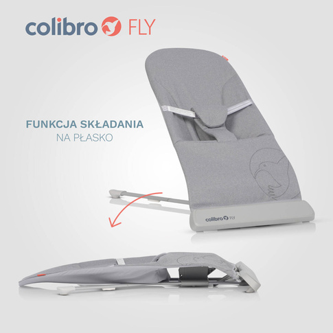 Leżaczek bujaczek ergonomiczny Colibro FLY DOVE
