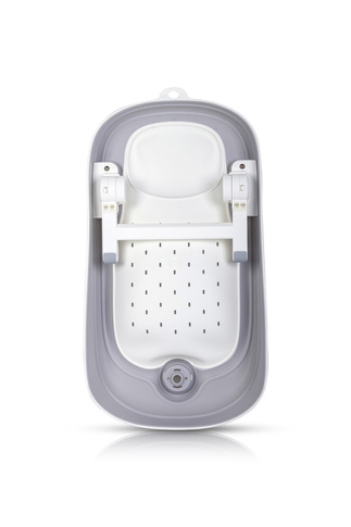 Wanienka dla dziecka składana COLIBRO SPACE 2w1 z leżaczkiem kąpielowym silikonowa z termometrem