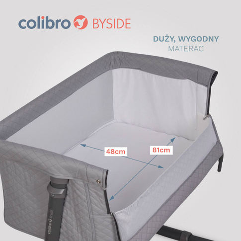 Łóżeczko dostawne dla dzieci COLIBRO Byside Dove