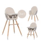 Krzesełko do karmienia 3w1 Scandi ALMOND